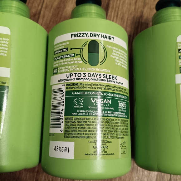 Garnier Fructis Sleek and Shine leave in Conditioner keratin and Argan Oil x 5 - Picture 6 of 6